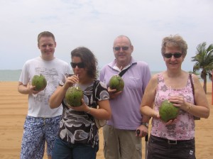 Nossa primeira água de coco
